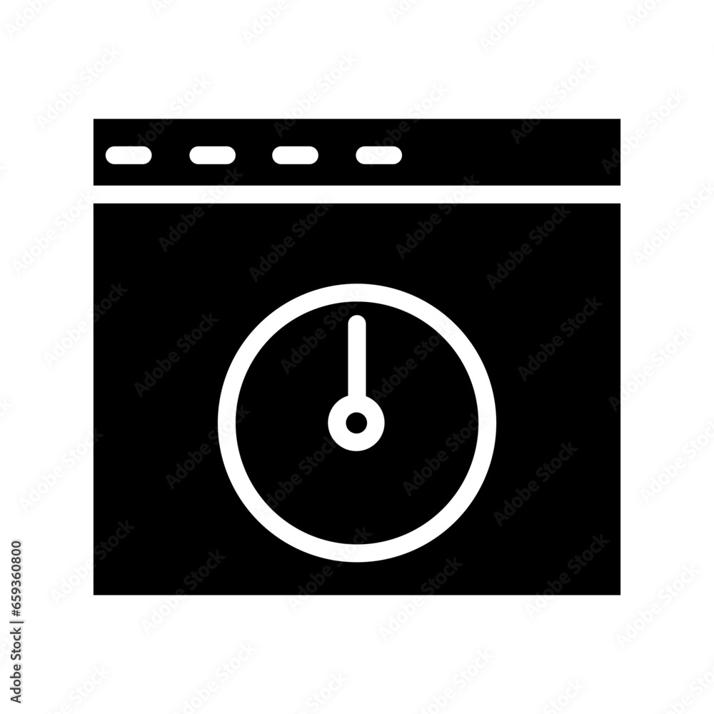 Speed Test Business Solid Icon Speed Test Business Solid Icon
