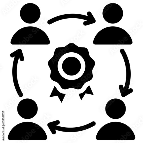 Collective Mark Glyph Icon