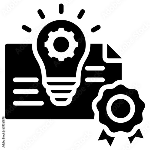 Invention Patent Glyph Icon