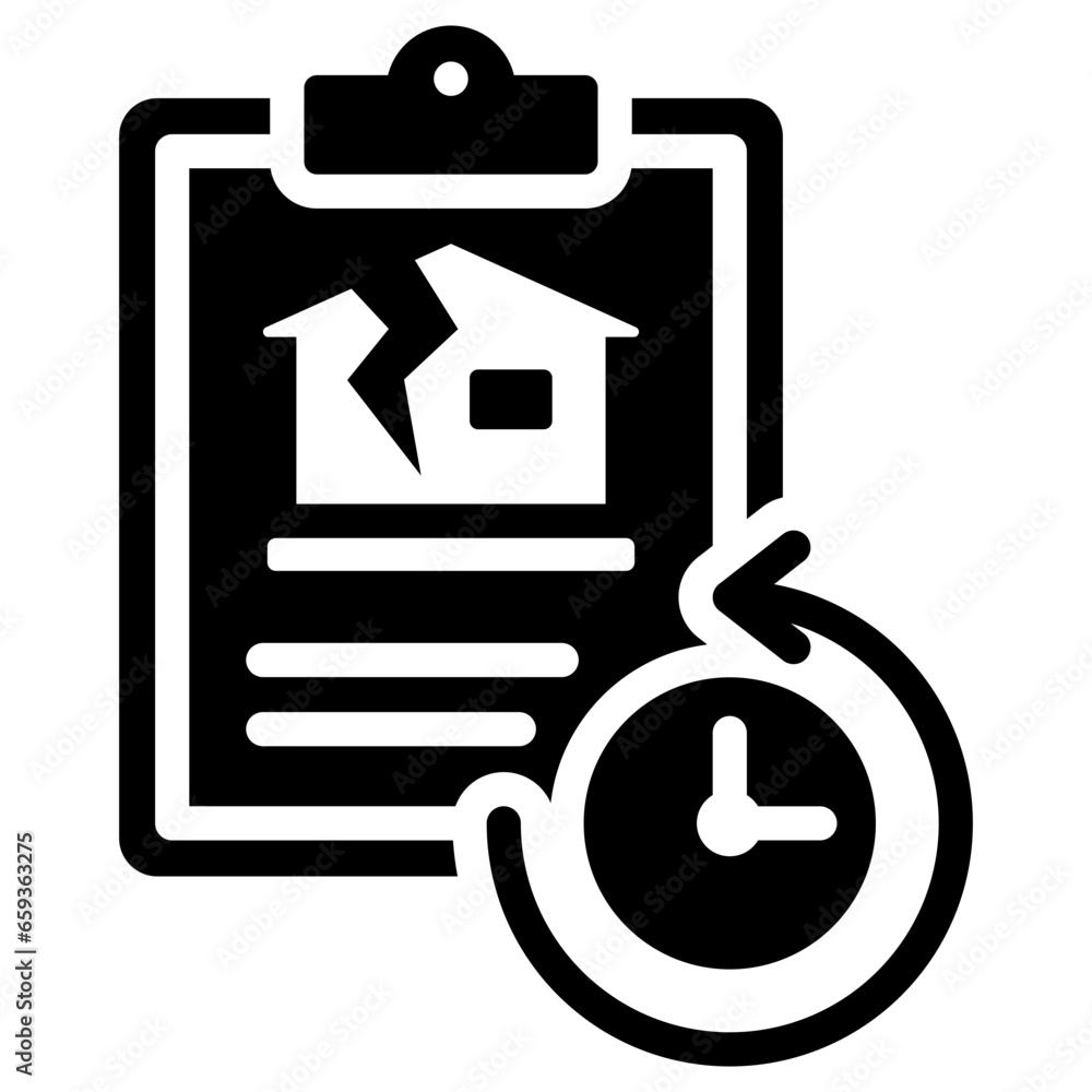 Planned Obsolescence Glyph Icon Planned Obsolescence Glyph Icon