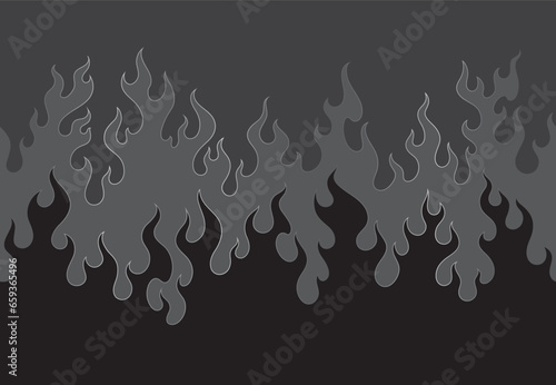 oriental flame pattern seamless wallpaper vector background