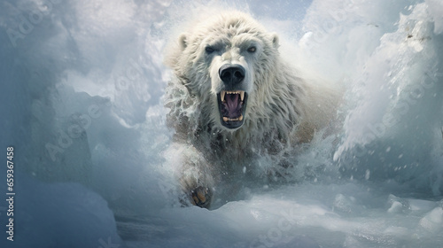 polar bear predator Generative AI