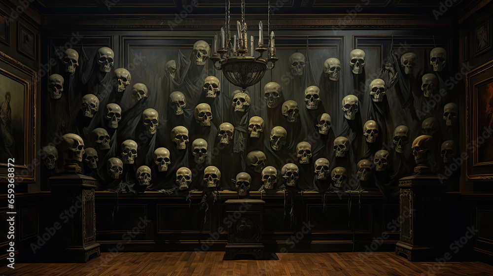 Skulls in a Haunted Gallery Skulls in a Haunted Gallery