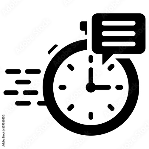 Quick Response Glyph Icon