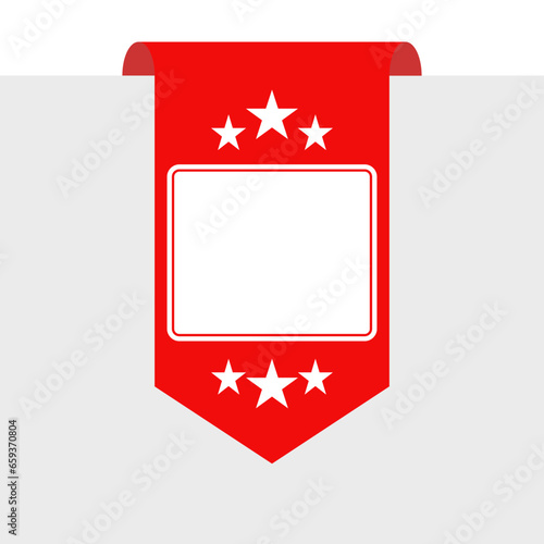 Popular long red ribbon. feed template