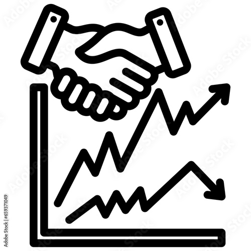 Stock Broker Outline Icon
