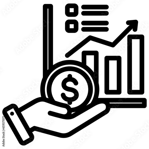 Business Loan Outline Icon