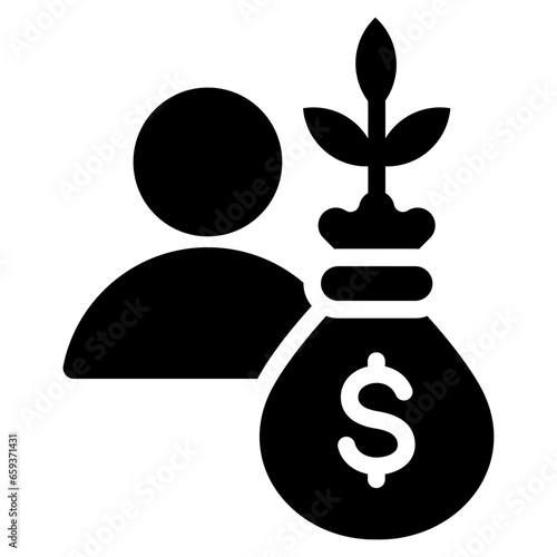 Investor Glyph Icon