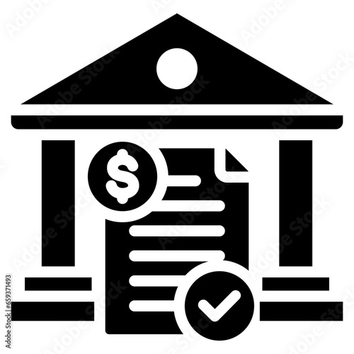 Clearing House Glyph Icon