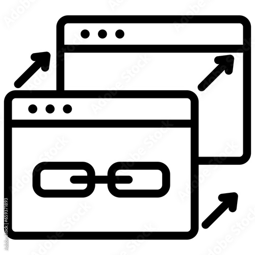 Back Link Outline Icon