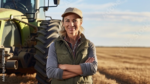 Older female farmer smiling