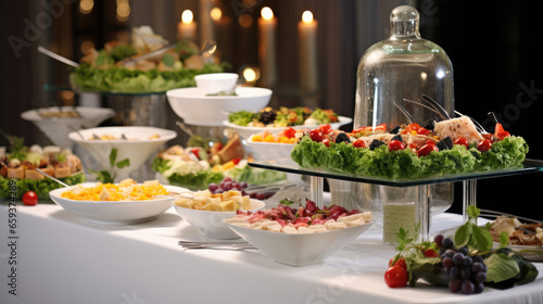catering buffet table