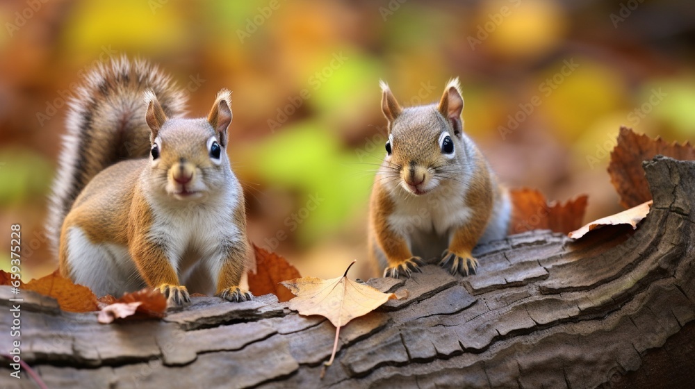 Squirrels are members of the Sciuridae family, which also contains small and medium-sized rodents. Tree squirrels, ground squirrels, chipmunks, marmots.