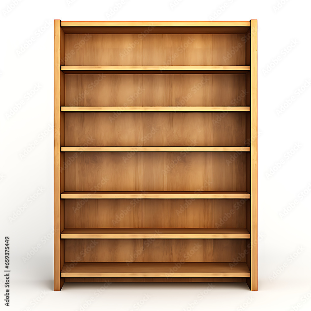 wood shelf  ,ai generated