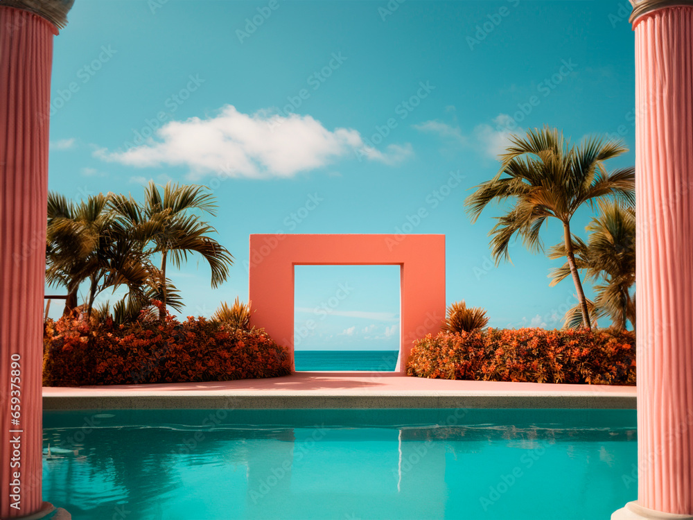 holiday accommodation with swimming pool