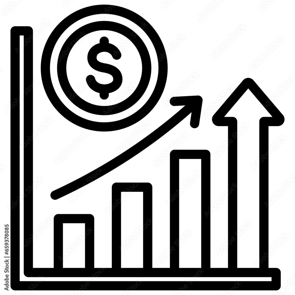 Economy Outline Icon Economy Outline Icon