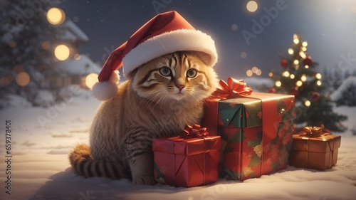 猫からの贈り物/Generative AI