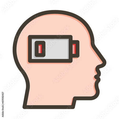 Exhausted Icon Design