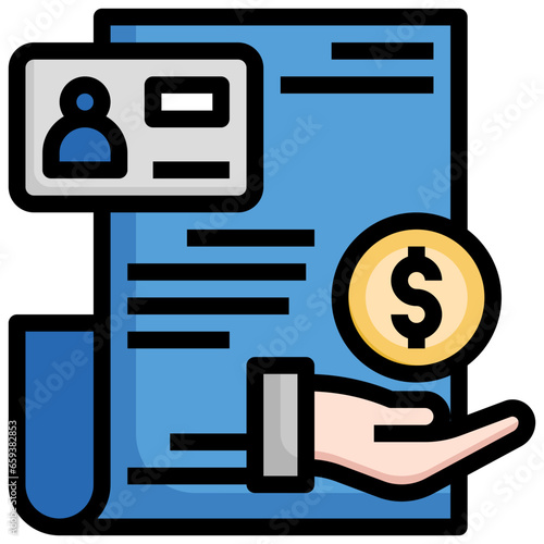 collateral filled outline icon,linear,outline,graphic,illustration