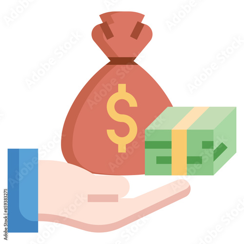 lump sum payment filled outline icon,linear,outline,graphic,illustration