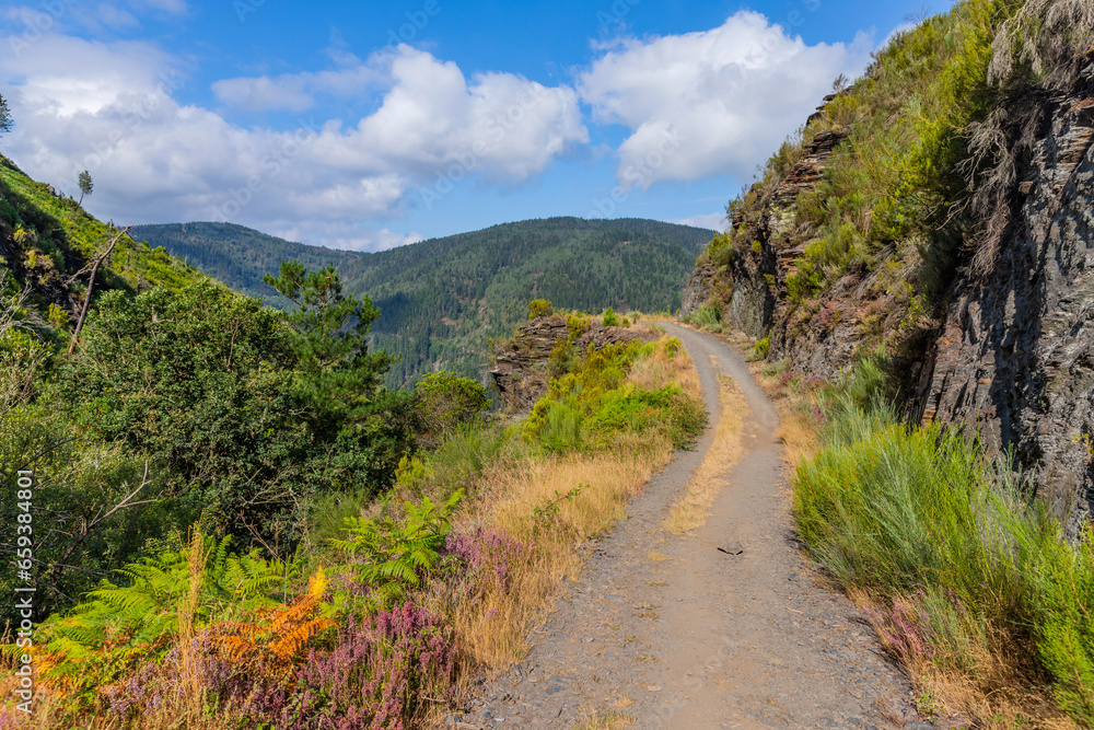 Landscape along the Camino de Santiago trail Landscape along the Camino de Santiago trail