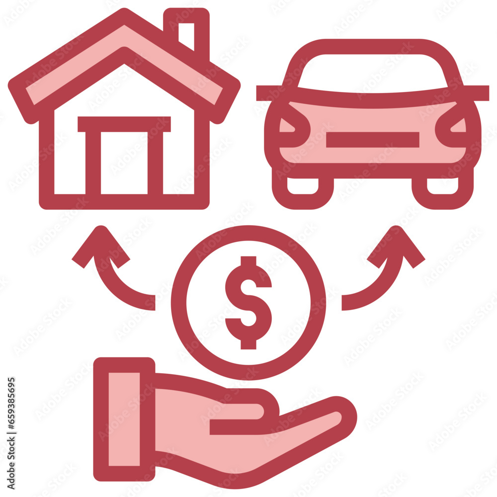 installment loan filled outline icon,linear,outline,graphic,illustration installment loan filled outline icon,linear,outline,graphic,illustration