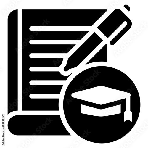 Thesis Glyph Icon