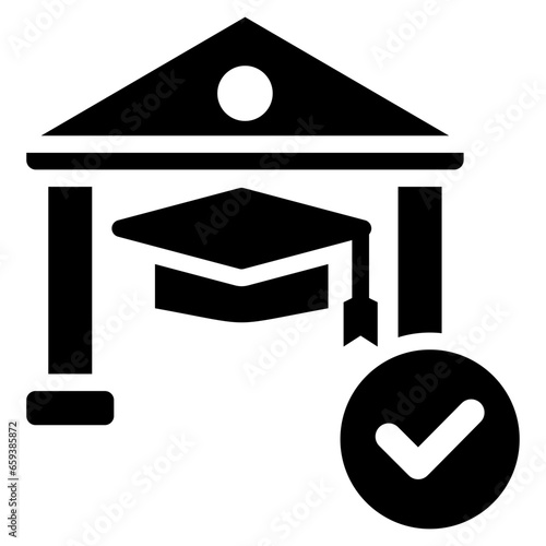 Admission Glyph Icon