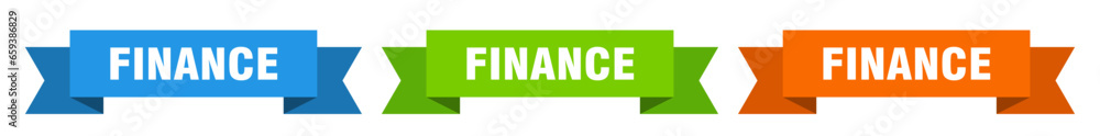 finance ribbon. finance isolated paper sign. banner finance ribbon. finance isolated paper sign. banner