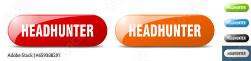 headhunter button. key. sign. push button set