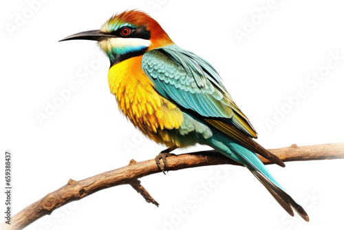 Bee-eater isolated on transparent background, Generative Ai