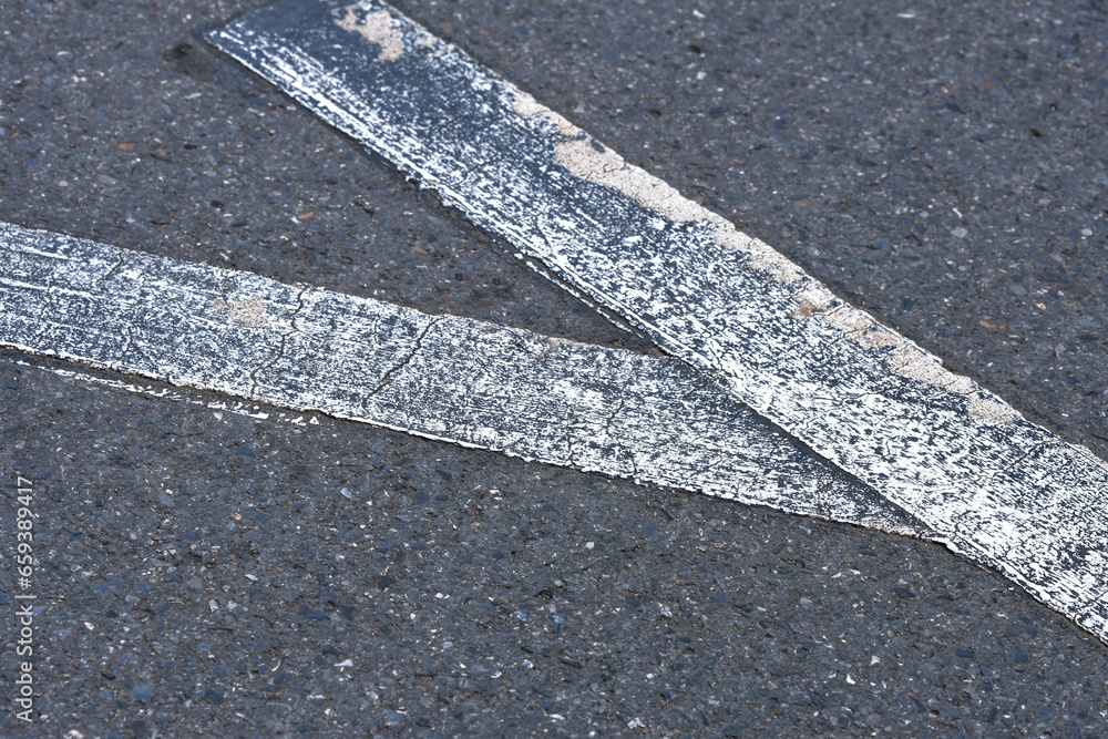 Fototapeta premium asphalt road with lines
