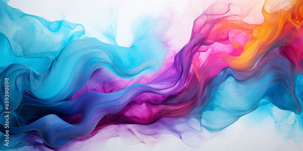 Abstract colorful Graphic motion on background, creative waves of gradient color smoke and liquid
