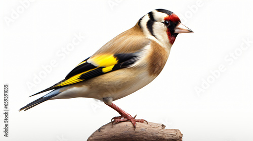 Goldfinch isolated on white background