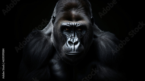 Gorilla isolated on white background