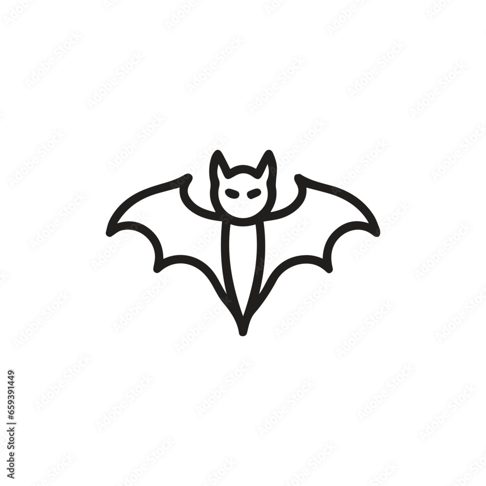 Bat icon vector. Linear style sign for mobile concept and web design. Bat symbol illustration. Pixel vector graphics - Vector.
Bat icon vector. Linear style sign for mobile concept and web design. Bat symbol illustration. Pixel vector graphics - Vector.