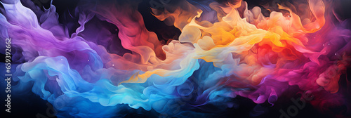 Abstract colorful Graphic motion on background, creative waves of gradient color smoke and liquid