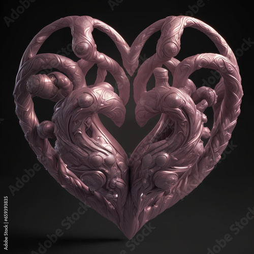 Heart shaped object made of...