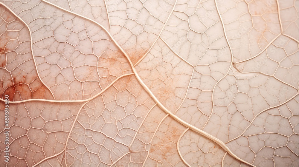 Fototapeta premium Close up texture leaf structure macro photography, abstract texture