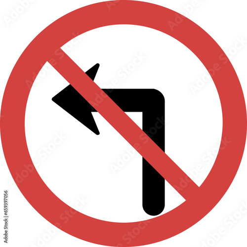 left turn not allowed