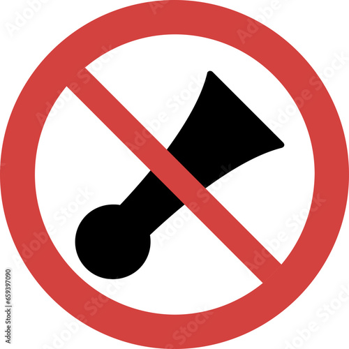 Horn not allowed