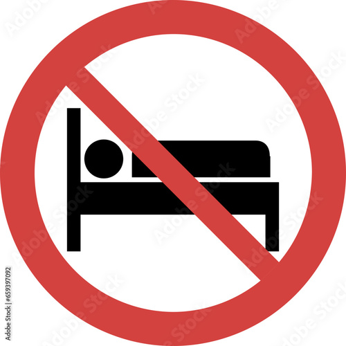Sleeping not allowed