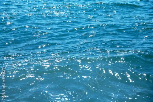 Błękitna wody morskiej tła tekstura