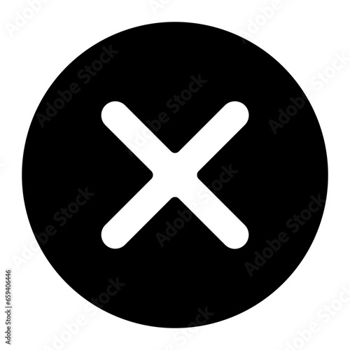 cross glyph icon