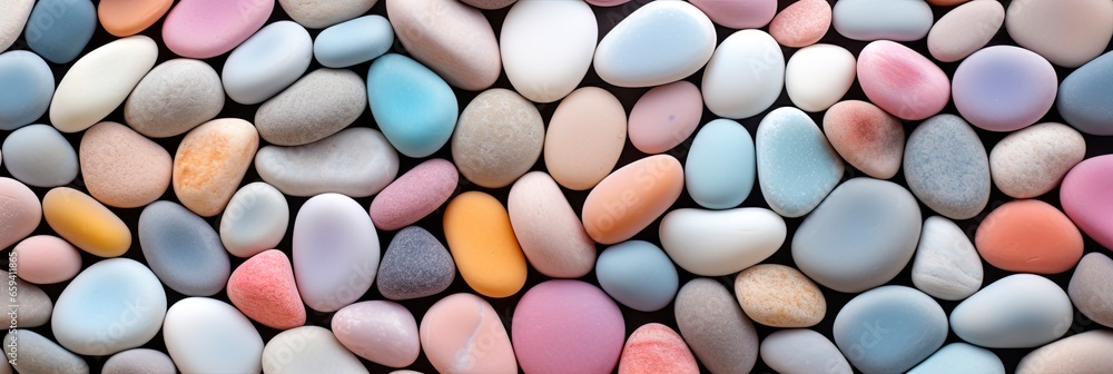 pastel colored pebble stones background. pastel colored pebble stones background.