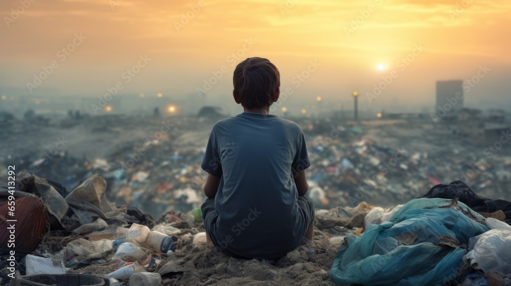 Looking at a room full of garbage after the war destroyed his city, the ...