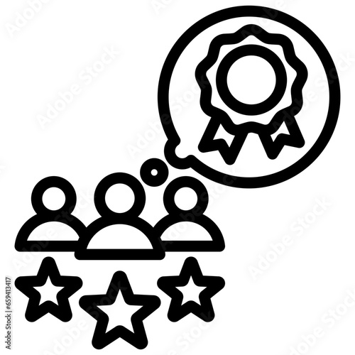 Customer Expectation Outline Icon