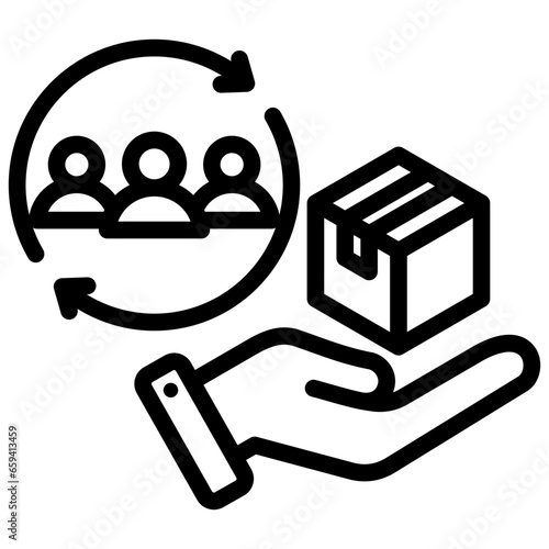 Product Delivery Outline Icon