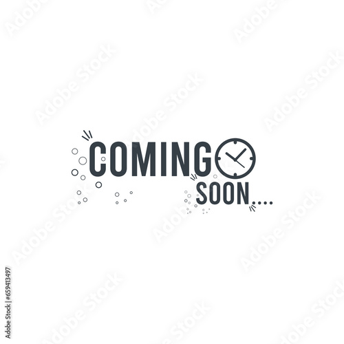 Free vector coming soon teaser background 