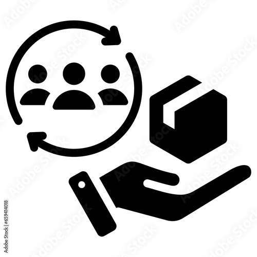 Product Delivery Glyph Icon